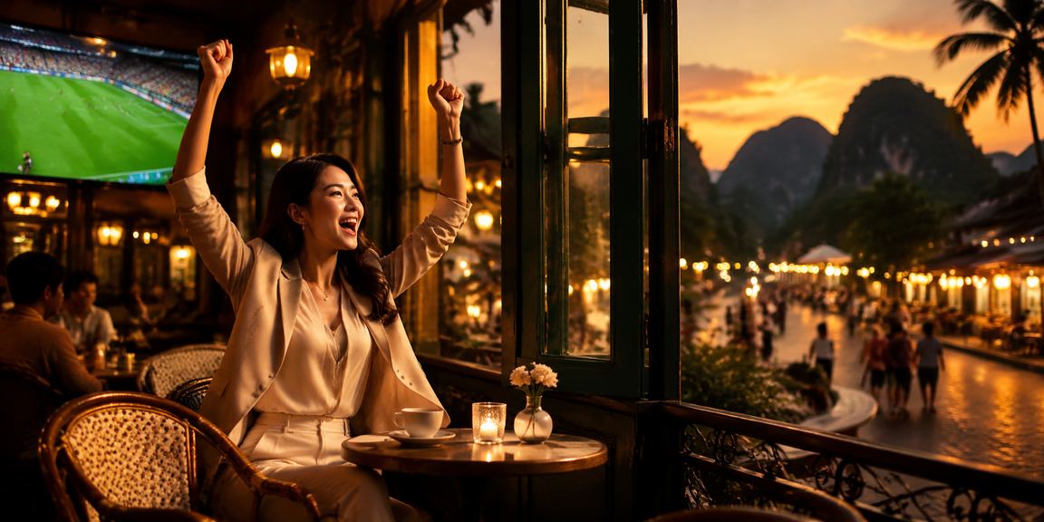 Người dùng Ninh Bình truy cập casino trực tuyến bongda24 trên điện thoại bên tách cà phê